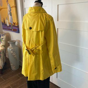 💥FINAL PRICE💥 Black Rivet Women's Yellow Short Trench Coat 🔥